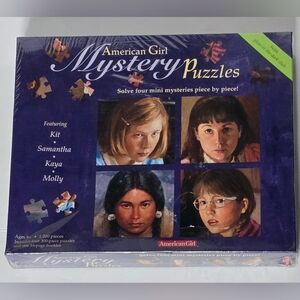 AMERICAN GIRL Mystery Puzzles 4 • 300 Piece Puzzles (15x20) Set 2005 NEW SEALED